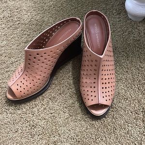 Rebecca Minkoff wedge mules